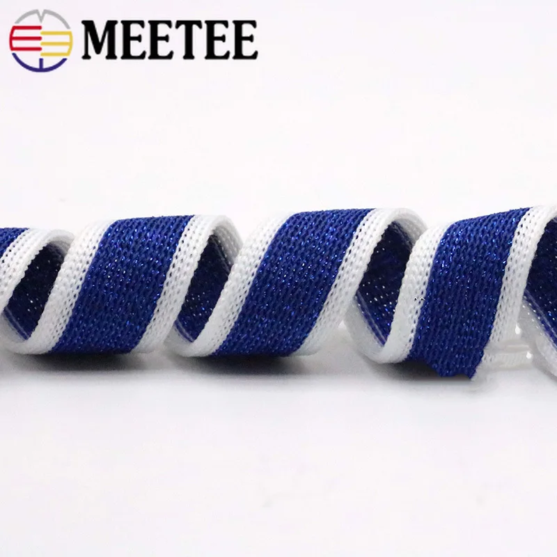 Meetee 23 метра 2 см золото серебро вязать тесьма варп брюки Декор низкая