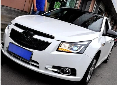 Авто Clud 2009-2014 для Chevrolet cruze Ксеноновые фар сборки led глаза ангела голову ксеноновых