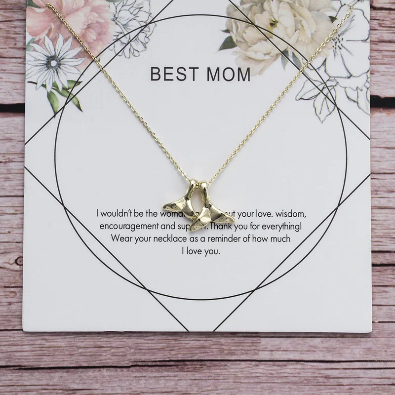 Ожерелье цепочка с подвеской медная подвеска изображением Кита и хвоста для