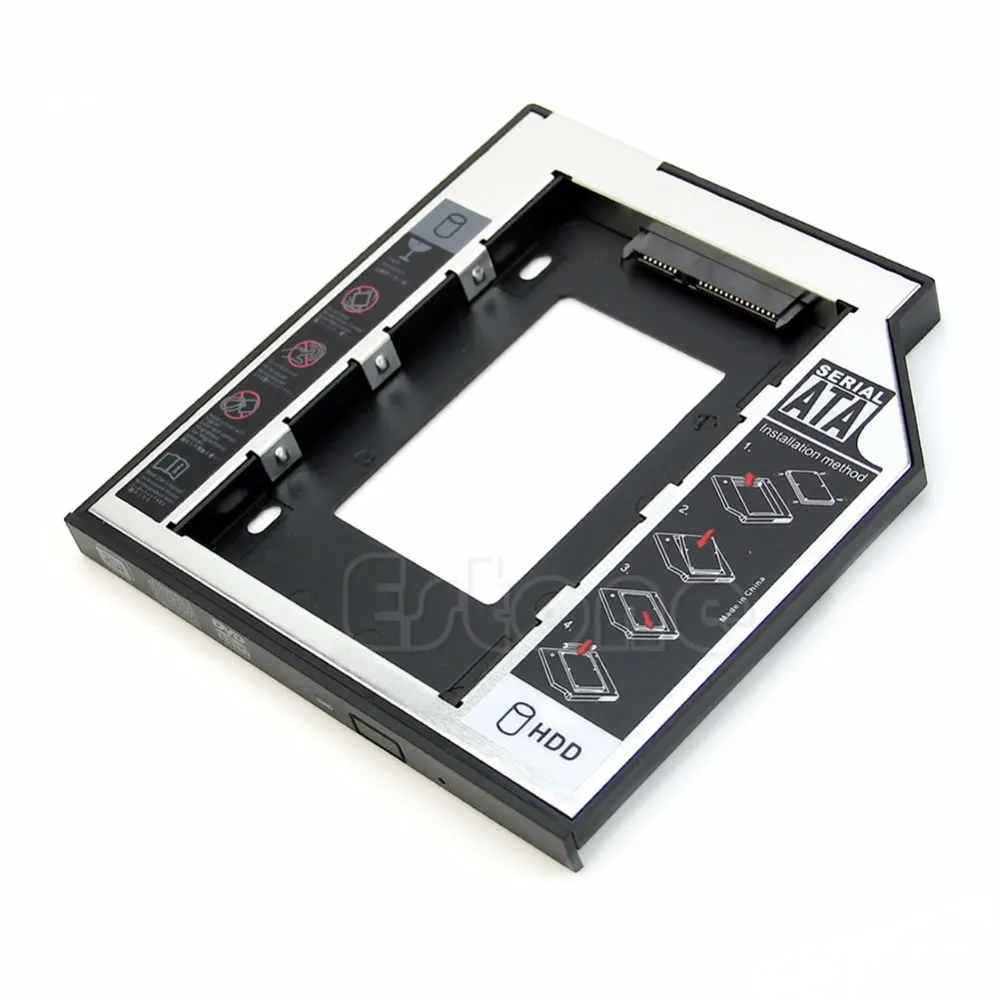 Универсальный 1 шт. 9 5 мм SATA 2nd HDD SSD жесткий диск Caddy для CD DVD ROM Optical Bay|Компьютерные