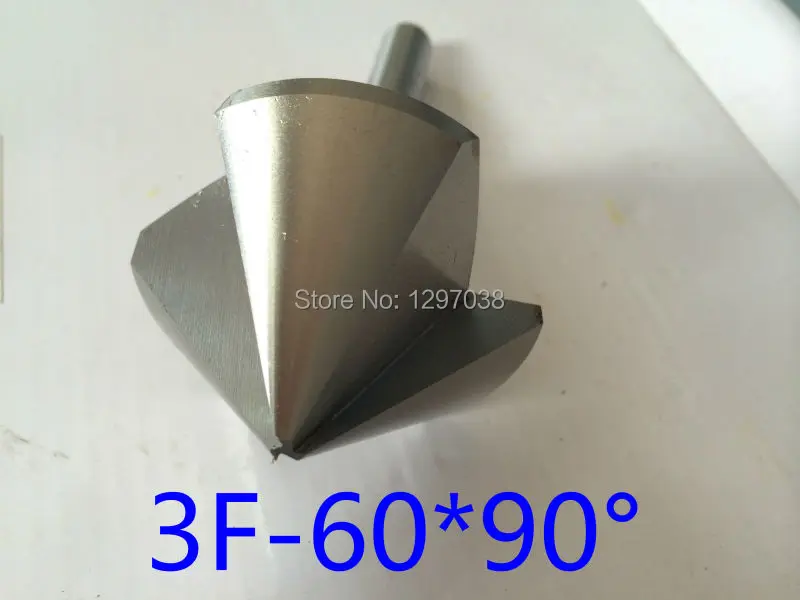 

1pcs 60mm 90 degree 3 Flute HSS chamfer cutter