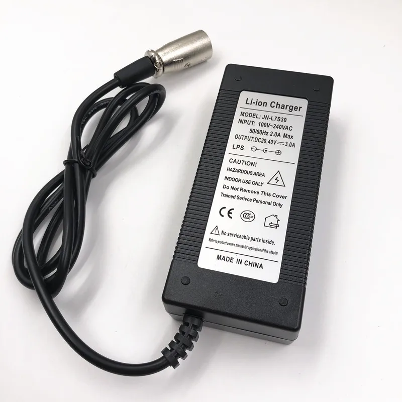 24V для е байка Батарея Зарядное устройство 29.4V3A из положить Li Ion 7 серия 25 2 V 9