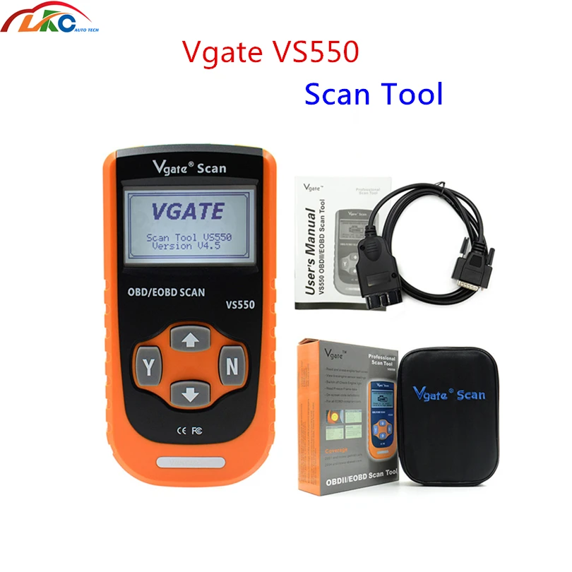 Новый дизайн считыватель кода Vgate VS550 сканер автомобильный CAN ODB II 2 OBDII