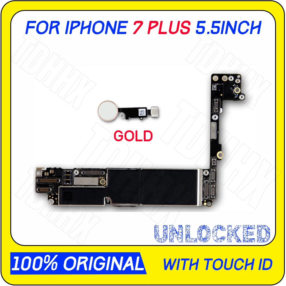 Для Apple iphone 7 Plus материнская плата 32 ГБ для iphone 7 Plus материнская плата с сенсорным ID/без Touch ID