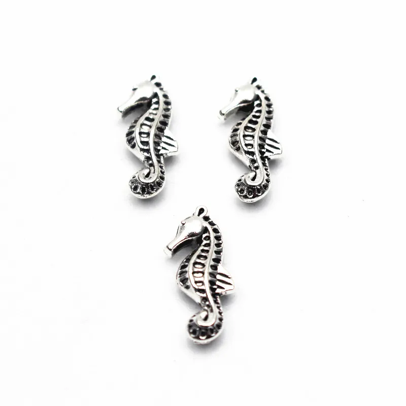 

New Arrive 10pcs/Lot Sea Horse Wing Dog Floating Charms Living Glass Memory Locket Jewelry