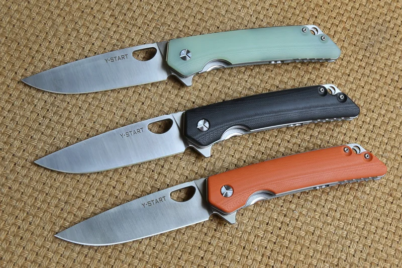 YS-TART LK5016 Флиппер складной нож шарикоподшипник 440C лезвие G10 ручка Открытый выживания Отдых на природе Охота Карманные Ножи EDC инструмент