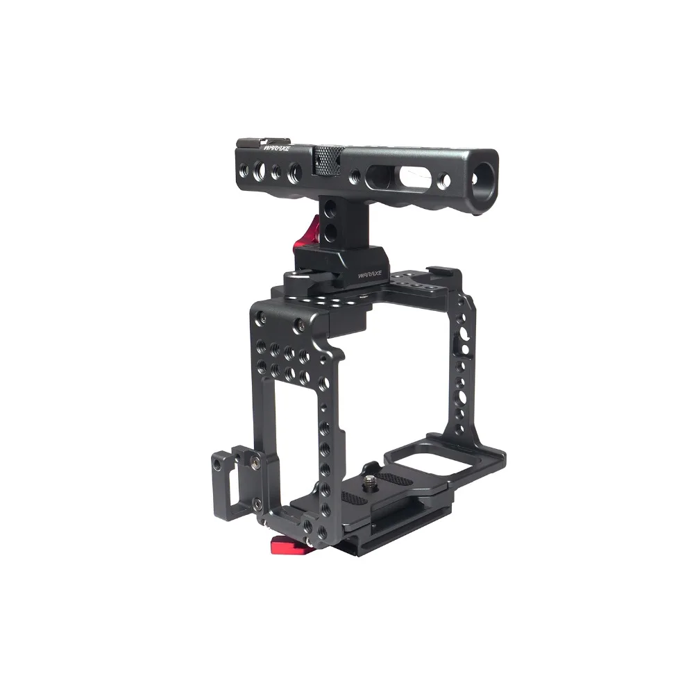 WARAXE DSLR Camera Cage with Quick Release NATO Handle for Sony A7II /A7SII /A7MII /A7RII /A72 Extension Kit-2851 | Электроника