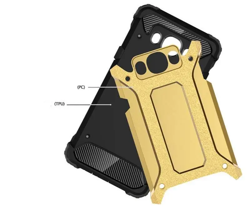Для Samsung Galaxy J3 J5 J6 A6 A8 тонкий двойной Слои Armour ударопрочный каучук гибридный