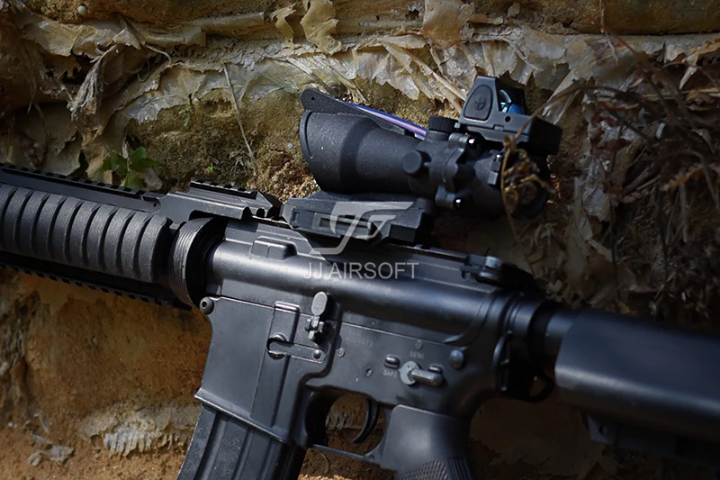 JJ Airsoft AC12033 Quick Release/QD Крепление для ACOG 4x32 Scope/Red Dot(черный/коричневый