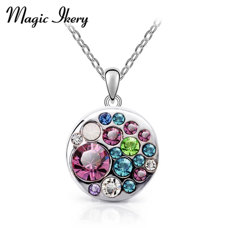 Magic Ikery Новое поступление корейская бижутерия золотого цвета с кристаллами