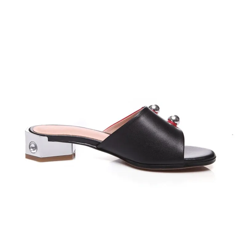 Натуральная кожа женские тапочки сексуальные белые вечерние туфли красного