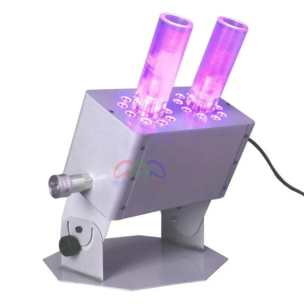 Двойная трубка 18X3W RGB 3 в 1 Светодиодная многоугольная СО2 струйная машина для