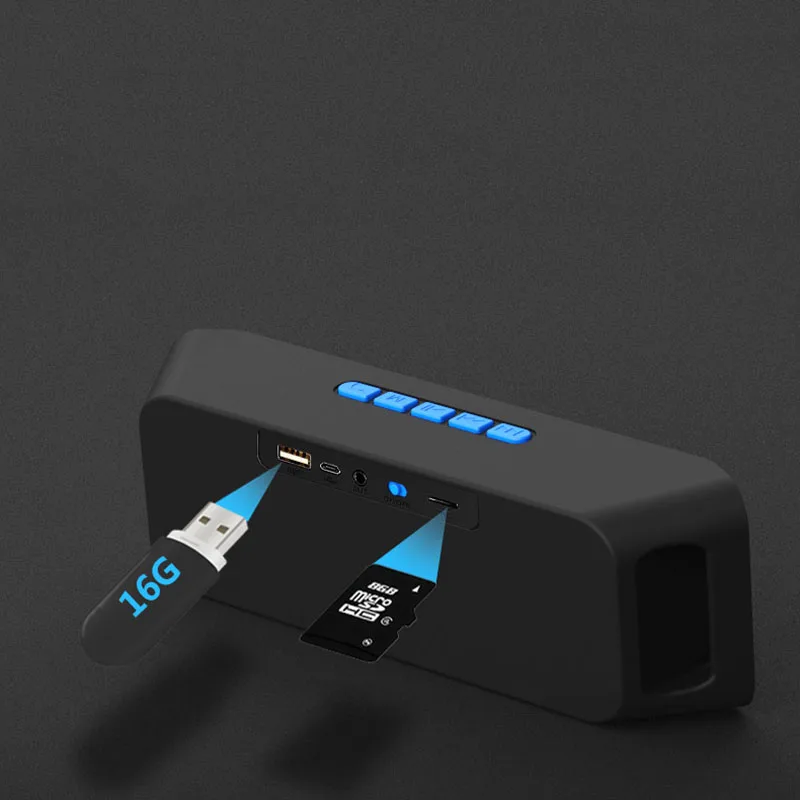Беспроводной Bluetooth динамик для улицы и дома портативный стерео громкоговоритель
