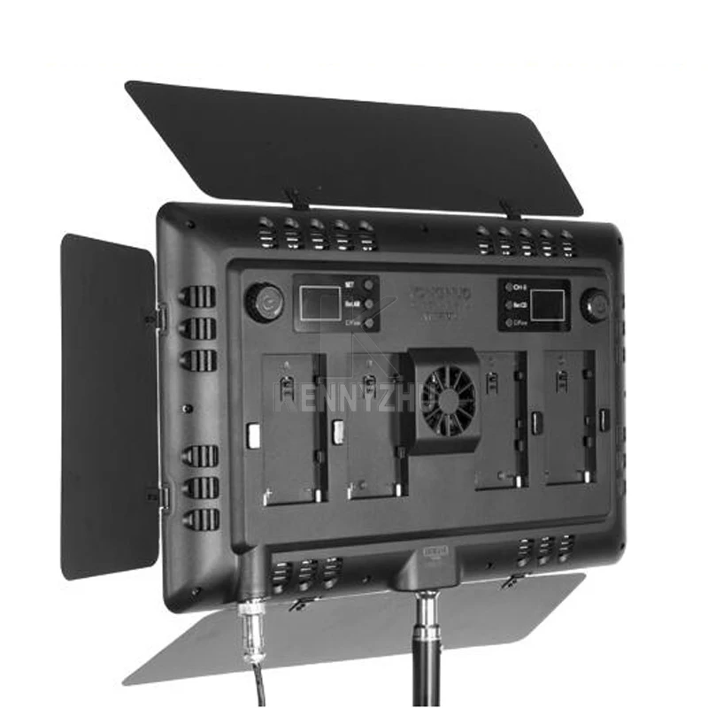 2x Yongnuo YN1200 CRI95 1200 светодиодный видео заполняющий светильник ing двухцветный 3200-5500K+ 2 м светильник стенд и стрела+ адаптер питания