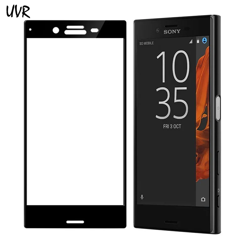 UVR 3D изогнутый для Sony Xperia XZ Dual полное покрытие 9H защита экрана Закаленное стекло