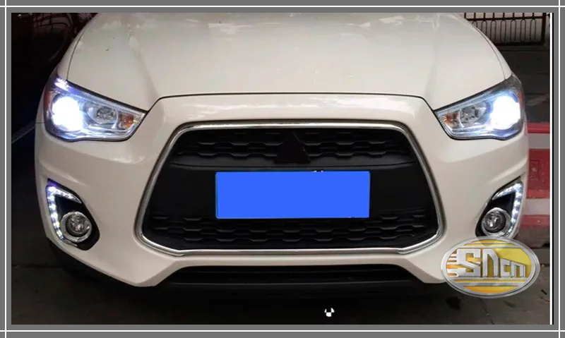 SNCN светодиодный дневные ходовые огни для Mitsubishi ASX Outlander Sport 2013 12 В ABS DRL Противотуманные фары