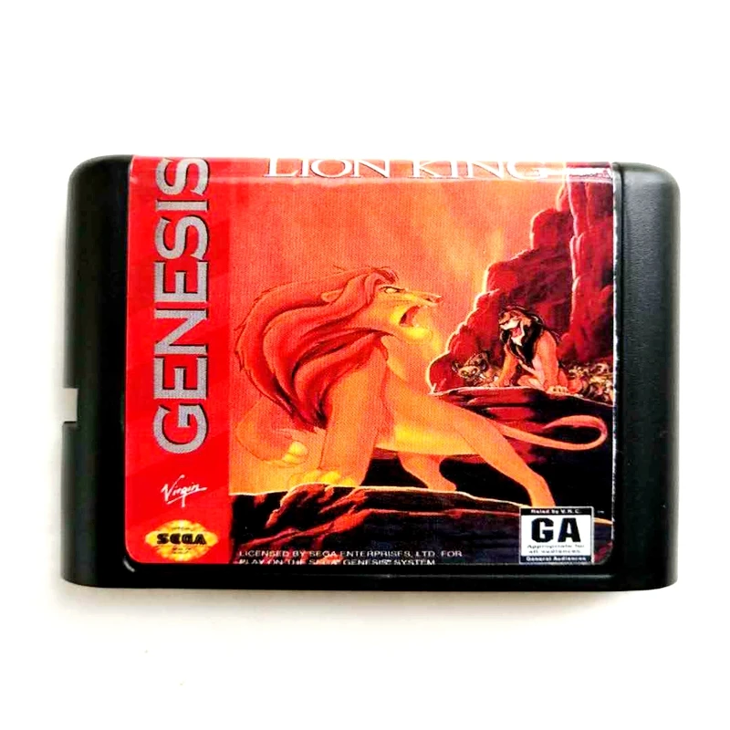 Карта памяти Lion King 16 бит для Sega Mega Drive 2 SEGA Genesis Megadrive | Электроника