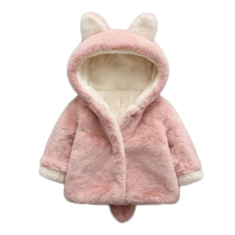 Куртка для маленьких девочек зимнее теплое пальто детская одежда на зиму Одежда