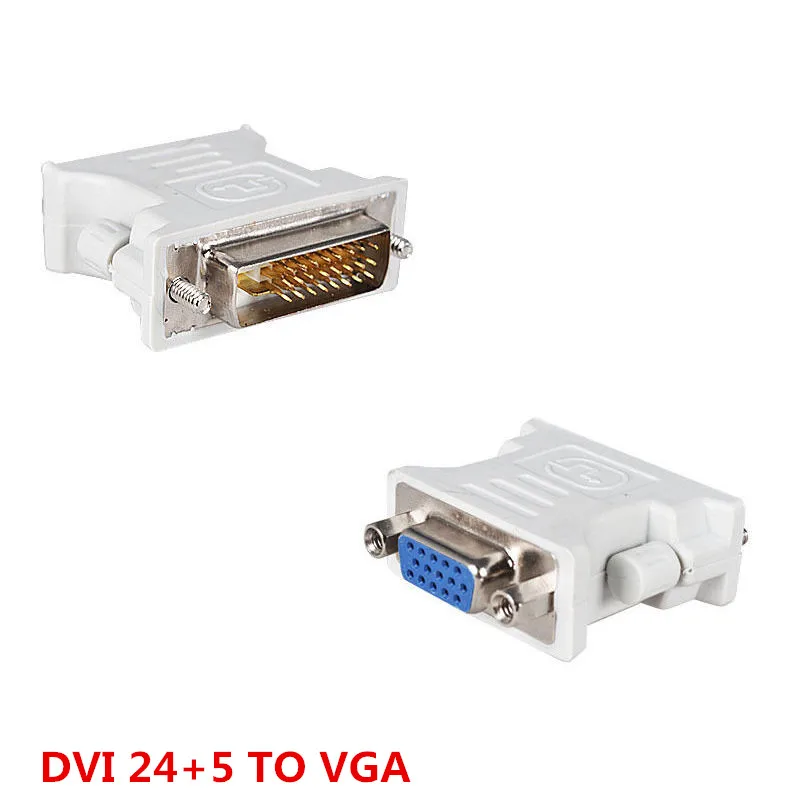 Бесплатная доставка + 20 шт./лот разъем dvi vga/24 5 Pin M DVI I 15 VGA F адаптер для HDTV|vga to vga|vga