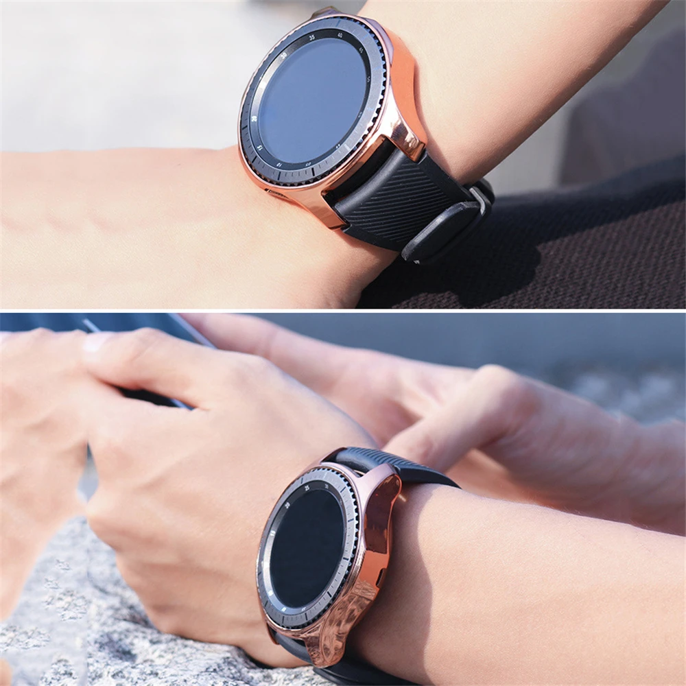 Мягкий чехол для часов Samsung Gear S3 Galaxy Watch 46 мм 42 защитный из ТПУ с защитой от царапин