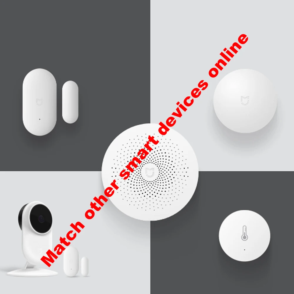 Xiaomi Многофункциональный шлюз 2 умный центр управления умный дом Комплект обновления версии два управления Встроенный дверной звонок с радио кольцо