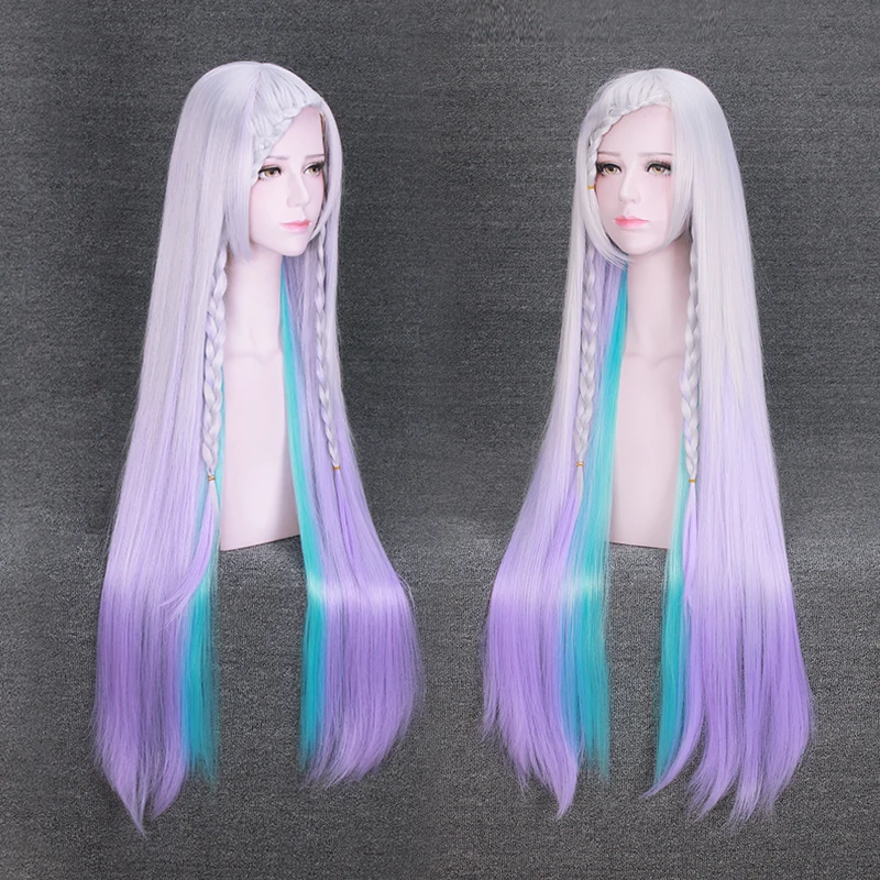 

Sword Art Online Yuna Cosplay Wig Gradient Color Party Wigs Halloween Carnival Hair