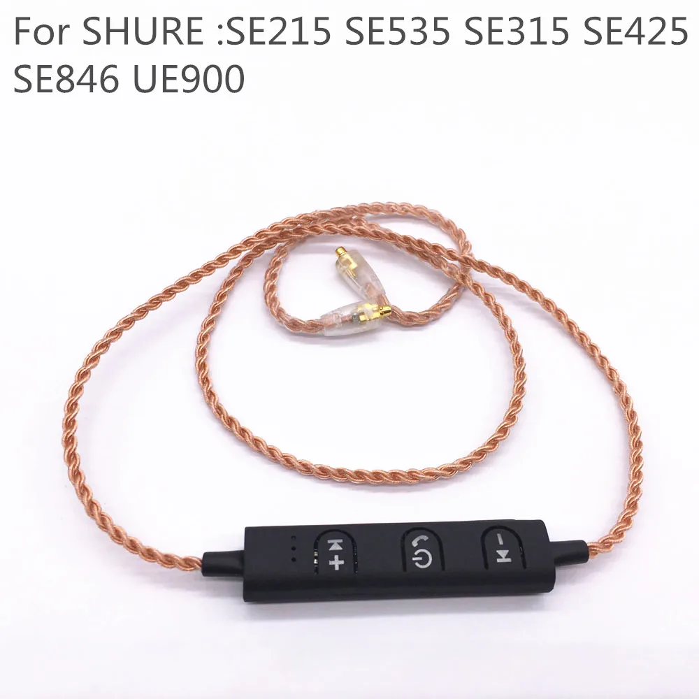 MMCX Bluetooth беспроводной кабель для Shure SE215 SE535 SE846 наушники Sennheiser ie80 ie8I UE TF10 TF15 ZST