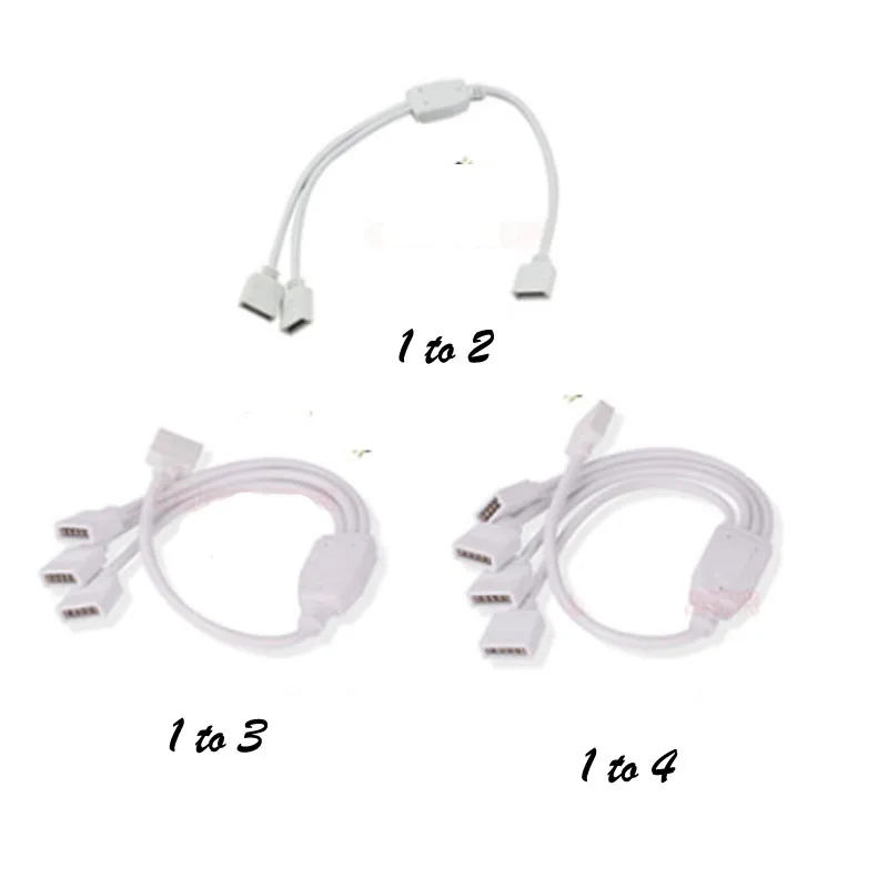 

5 pin 1 TO 4 Splitter female extension wire cable connector For RGBW RGBWW led strip light