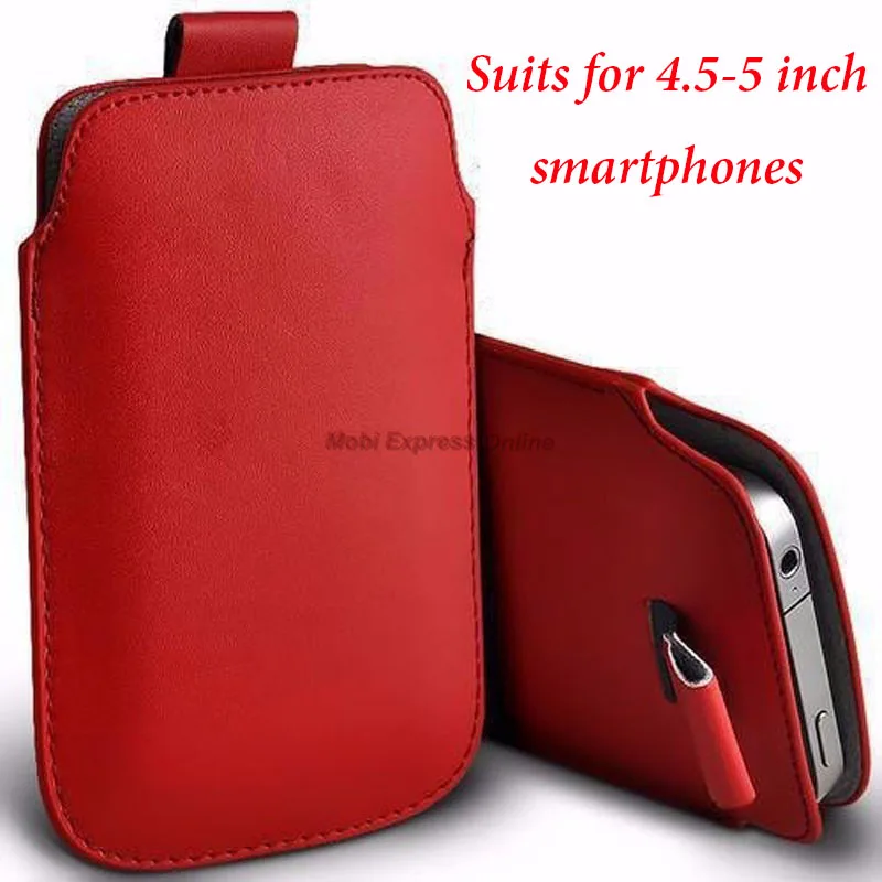 RD 4pt5 to 5 inch Pull Tab Sleeve Чехол для телефона чехол сумка ремешок кожаный чехол кошелек для samsung Galaxy J5/J3/J7/A3/A5/A7 Note 5/4 LG G5 - Цвет: RD 4pt5 to 5 inch