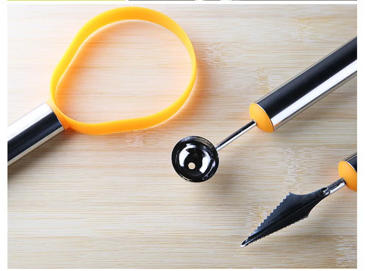 

3Pcs/Set Multifunction Fruit spoon peeling device stainless dig fruit kit