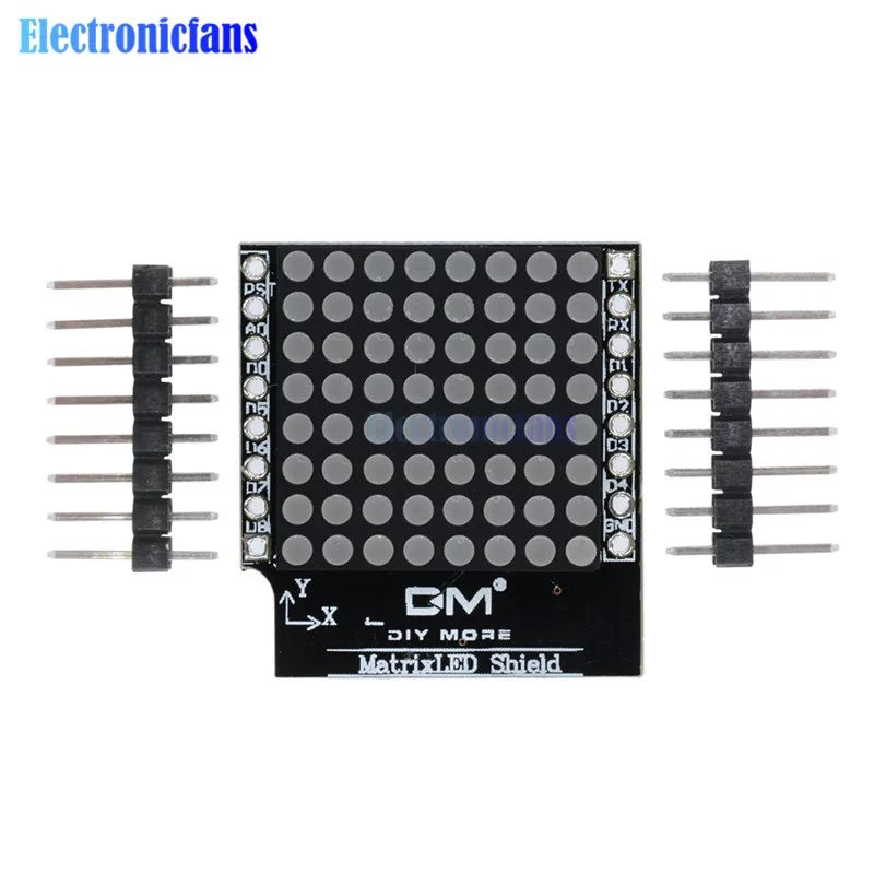 Матричный светодиодный экран V1.0.0 для WEMOS D1 мини модуль вывода цифрового сигнала
