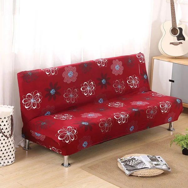 Red Flower Безрукий чехол для дивана, чехол, складной стрейч чехол, чехол для дивана, нескользящий чехол, жаккардовый чехол для дивана, кровати - Color: Red Flower