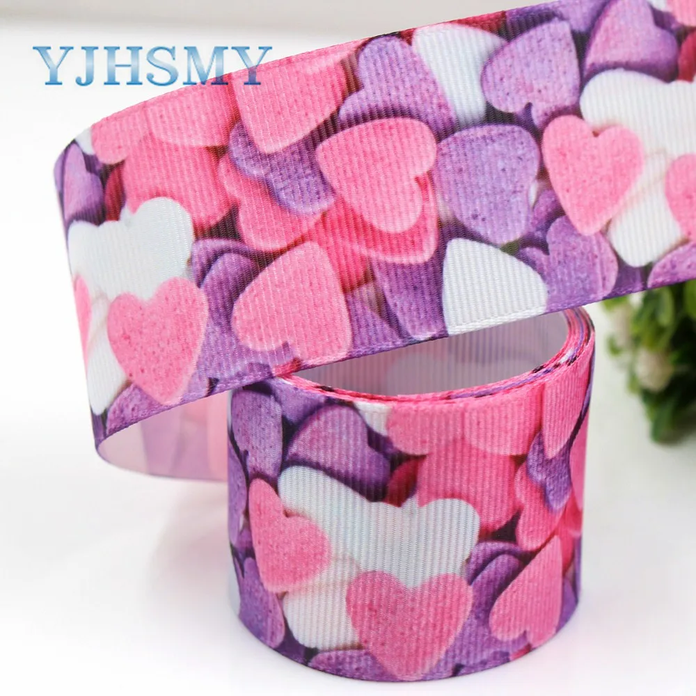 

YJHSMY G-18716-617,10 ярдов 38 мм мультфильм ленты термопечать grosgrain Свадебные аксессуары DIY ручной работы материал