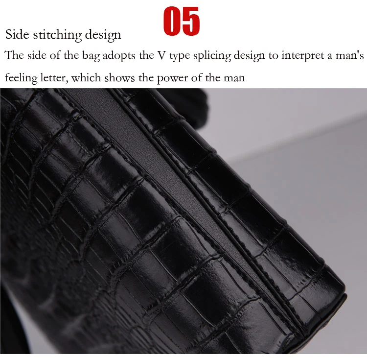 Бизнес Пояса из натуральной кожи Для мужчин сумка мужской крокодил Crossbody мешок небольшой Портфели аллигатора узор Сумки на плечо