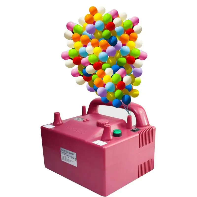 Non-slip Handle Air Blower Inflatable Double Hole Electric Balloon Inflator Balloon Pump Air Compressor EU/US Plug