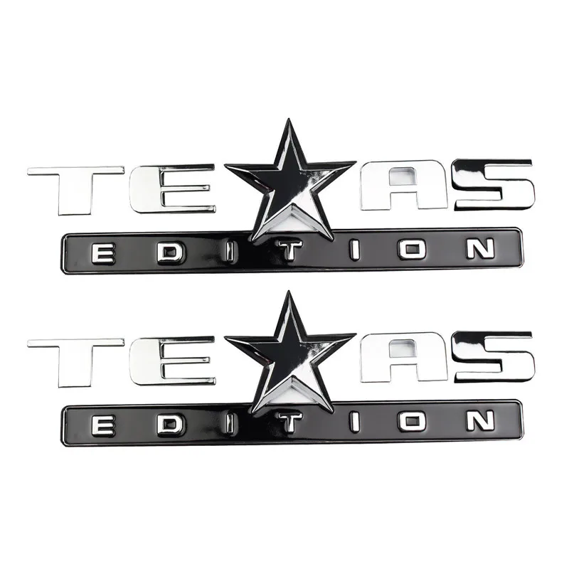 1х 3D Металлическая черная эмблема Texas Edition наклейка бейдж Для шевроя Сивера