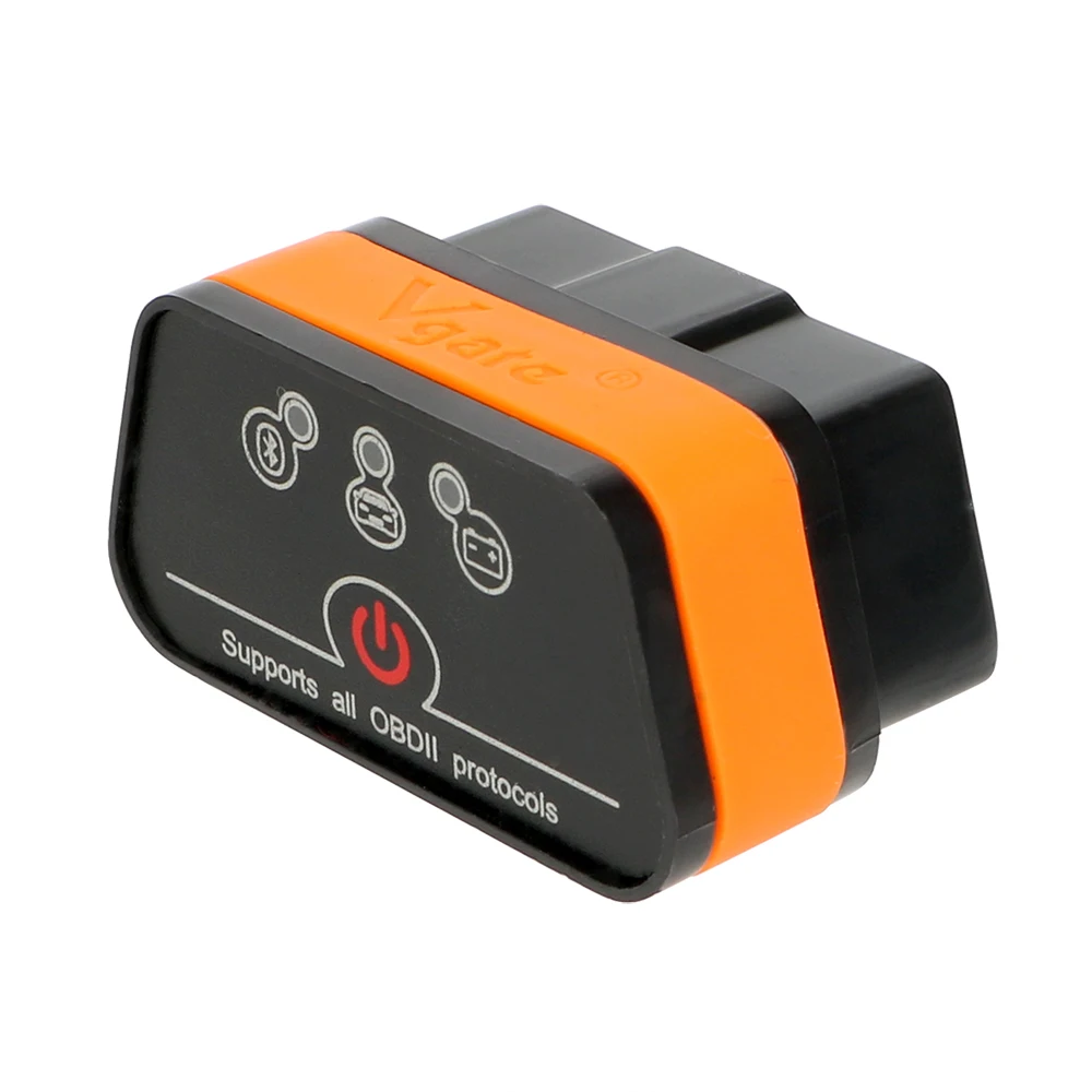 LEEPEE автомобильный диагностический инструмент icar2 OBD2 ELM327 V1.5 Автомобильный сканер для Android Bluetooth адаптер - Цвет: Orange