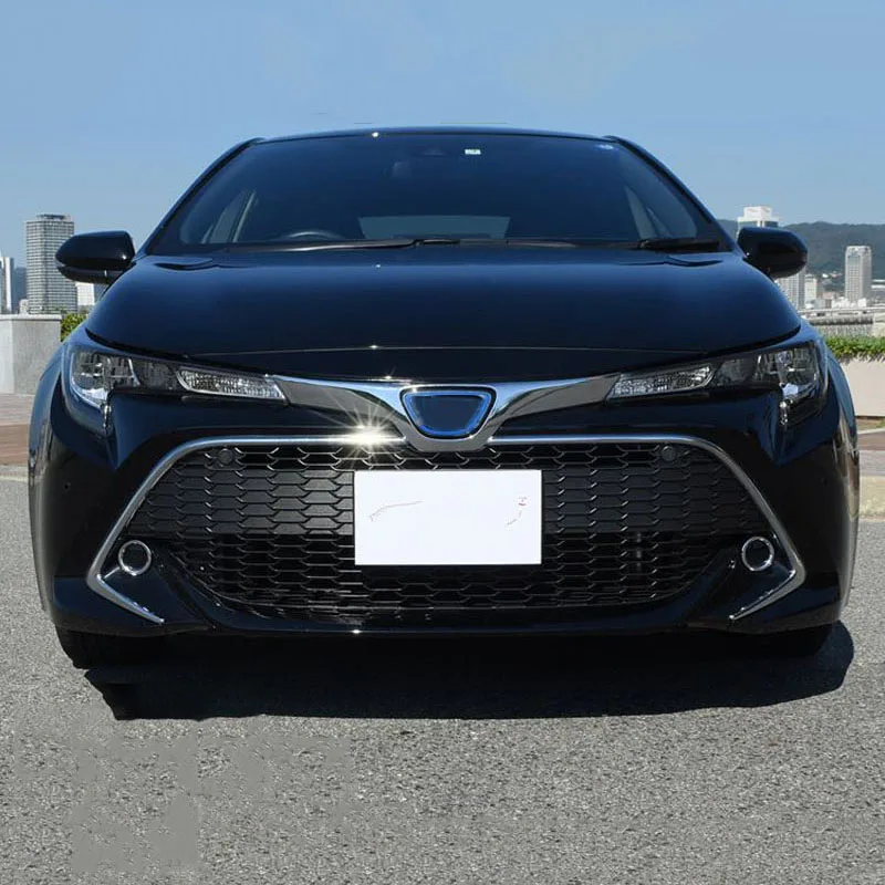 Для Toyota Corolla E210 Sport хэтчбек Auris ABS Хромированная Автомобильная Передняя Центральная решетка Gird полоса накладка