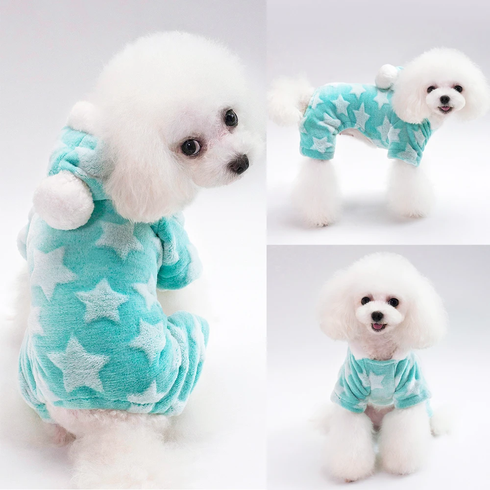 Зеленый Одежда для домашних животных для маленьких собак, ropa para perro, зимнее пальто для кошек, флисовый костюм для собаки, комбинезон с капюшоном, милая одежда для быков и собак - Цвет: Зеленый