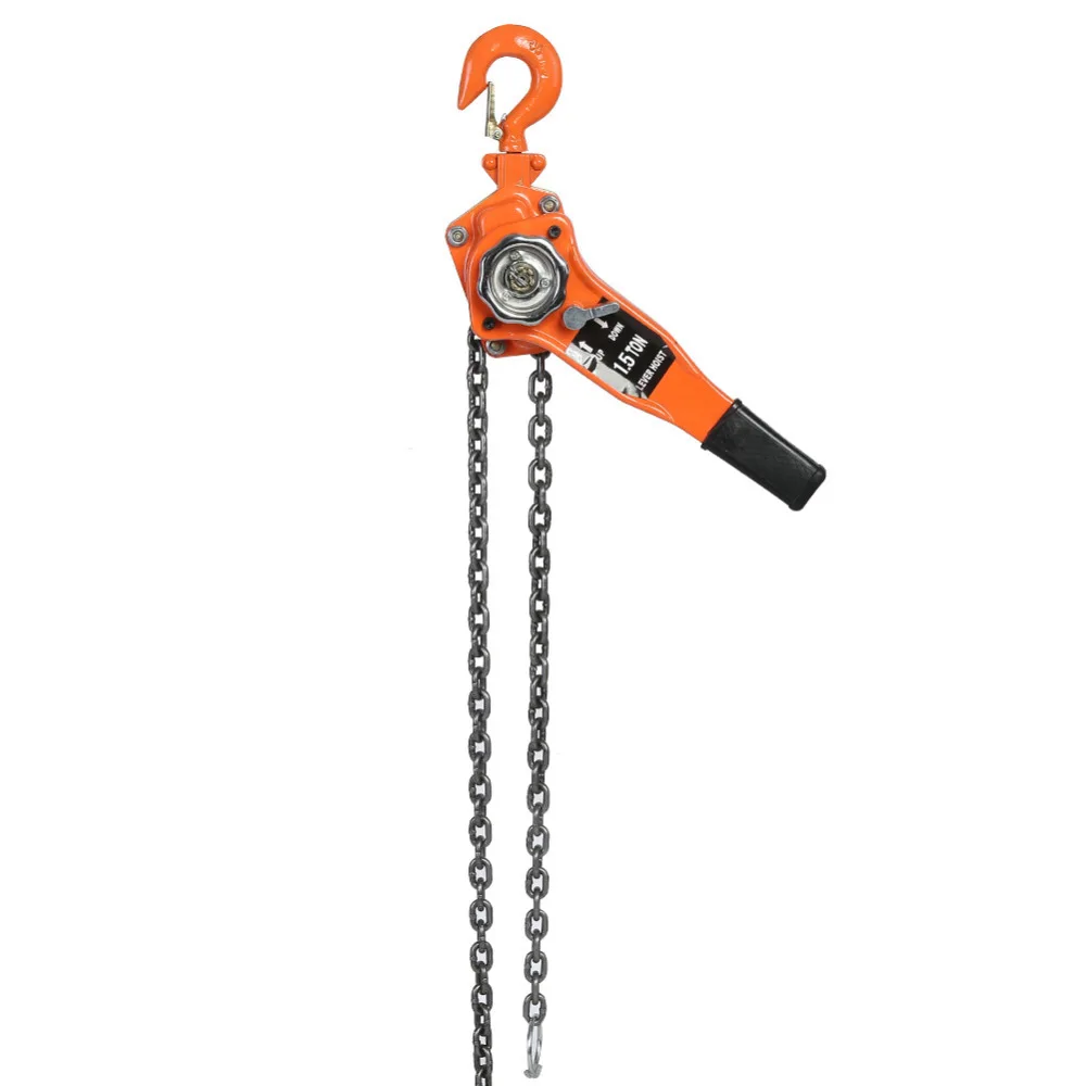 Lifting Hoist Alloy Steel 1.5Ton 10ft Lever Chain Hoist Ratchet Puller Lifting Equipment Car Accessories