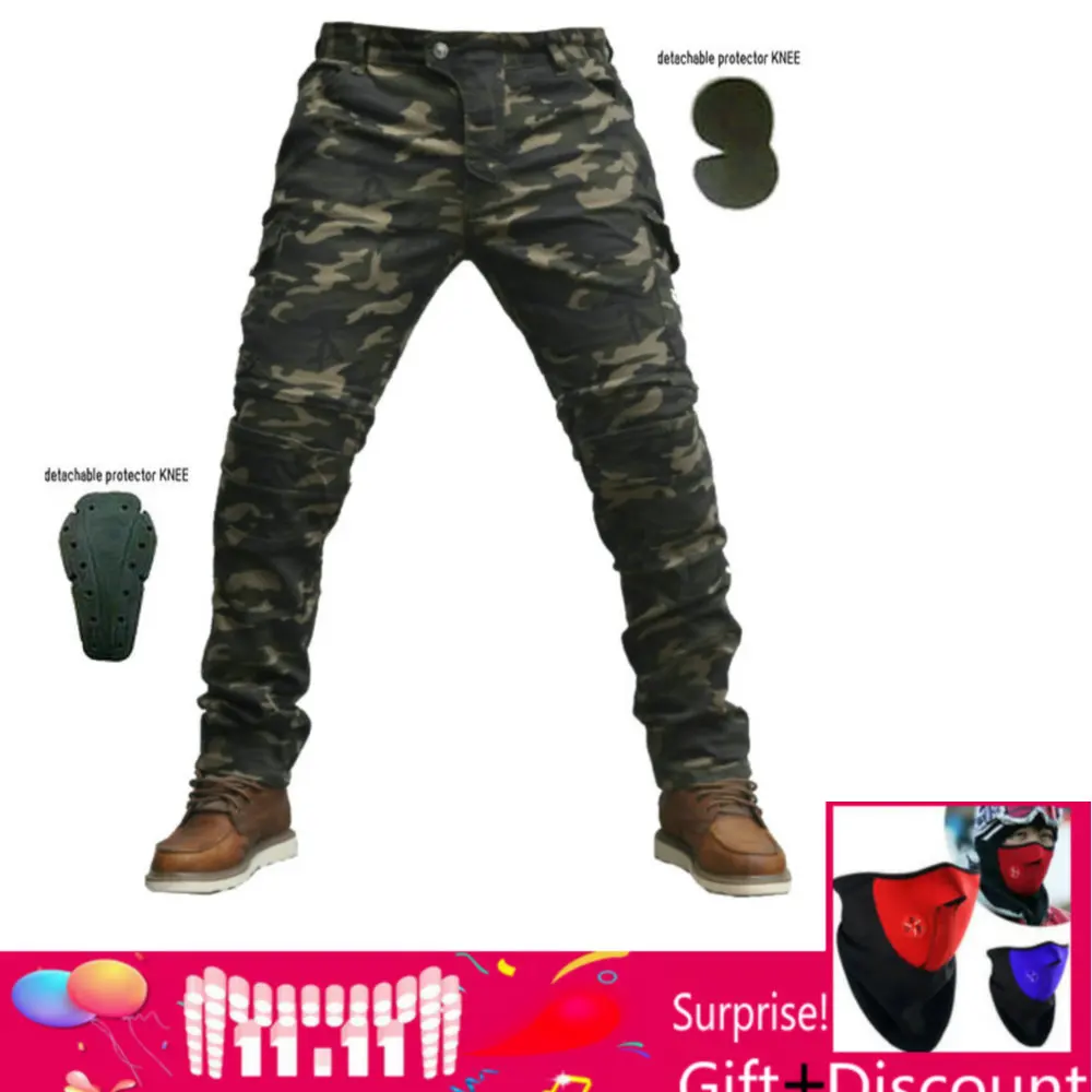 2018NEW мотоциклетные брюки камуфляжные Джинсы Брюки для мотокросса гоночные мото