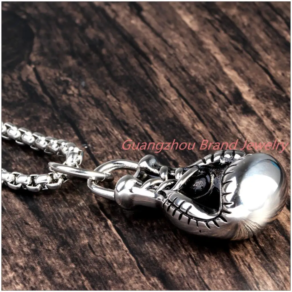 Цепочка с подвеской для мужчин и женщин из нержавеющей стали 316L серебристого