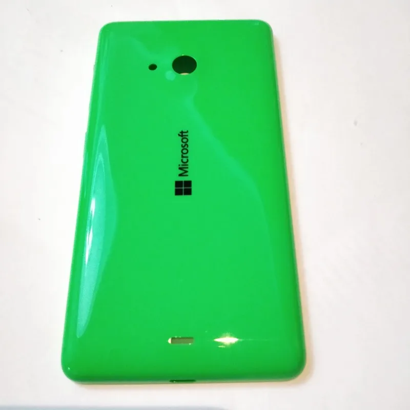 Чехол для Nokia lumia 535, задняя крышка для microsoft lumia 535, задняя крышка для батареи с боковыми клавишами, чехол для мобильного телефона - Цвет: Green