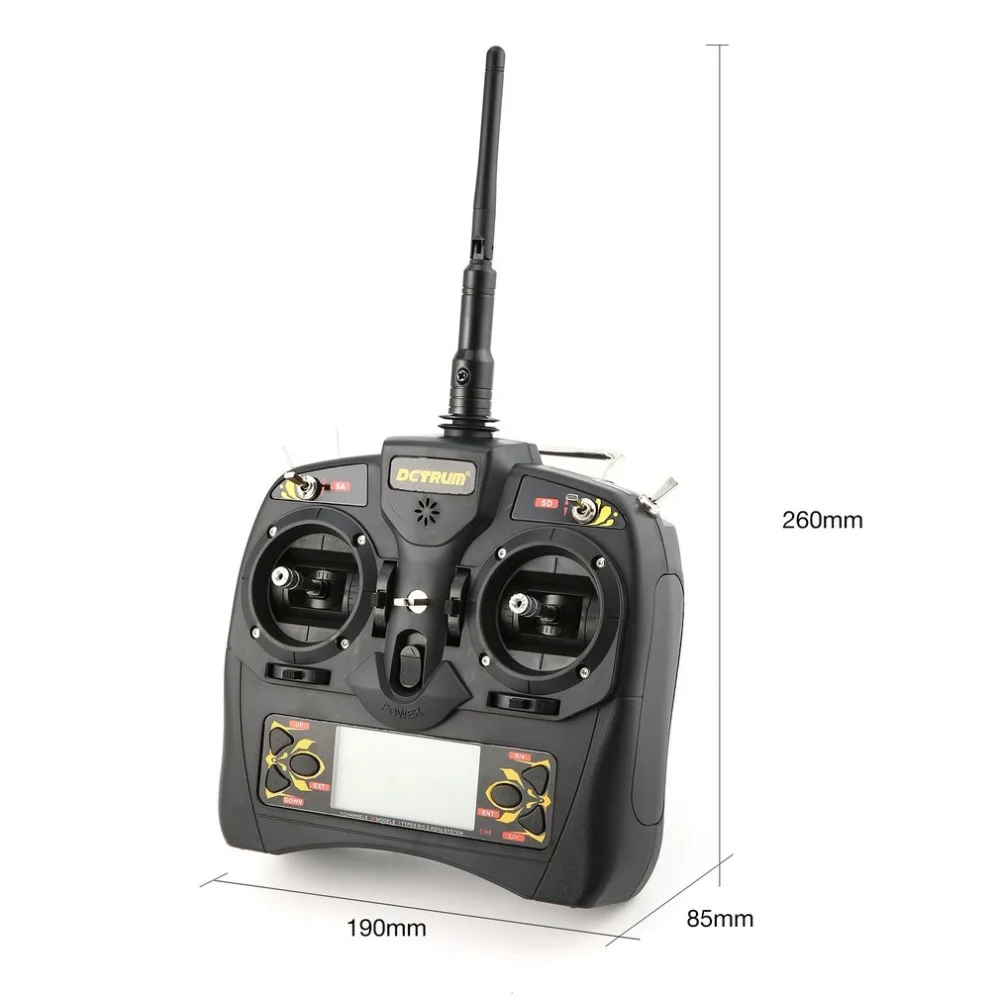 Detrum 2 4G GAVIN 6C DSSS FHSS Hybrid Dual Spread 6 каналов пульт дистанционного управления Передатчик