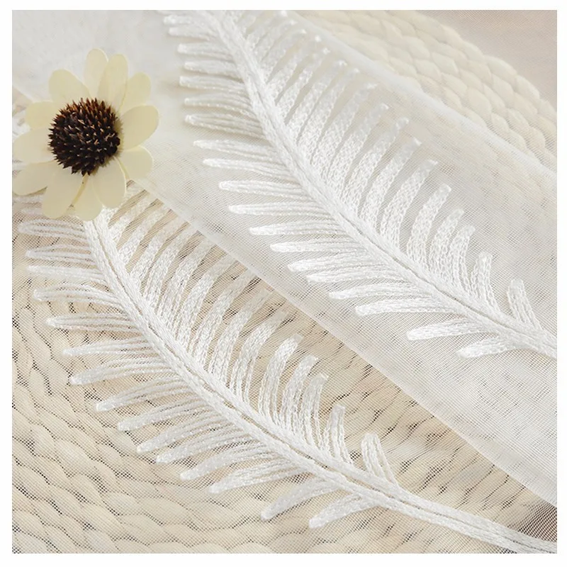 Лаконичный современный перспектива вуали с вышивкой гардины для Спальня