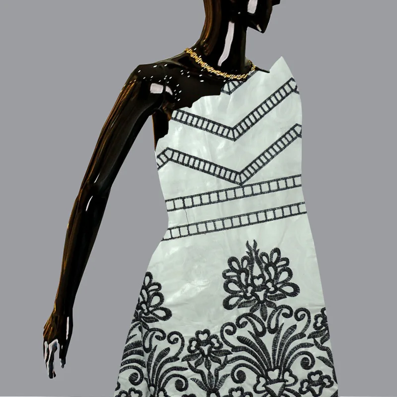 2017 Новая Мода Африканский Базен Riche Getzner Кружево Ткань высокое качество Вышивка 2