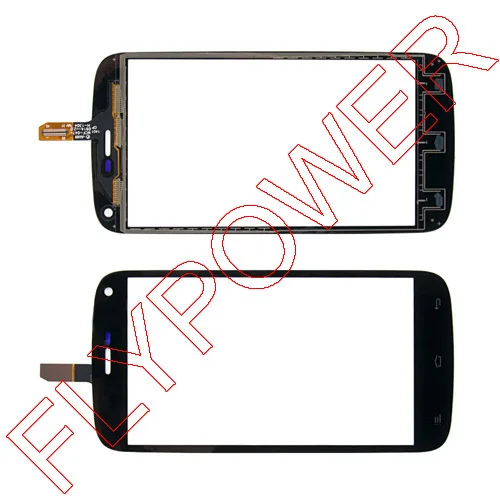 100% Новое Для FLY IQ4410 Черный Сенсорного Экрана digitizer стекло свободной перевозкой