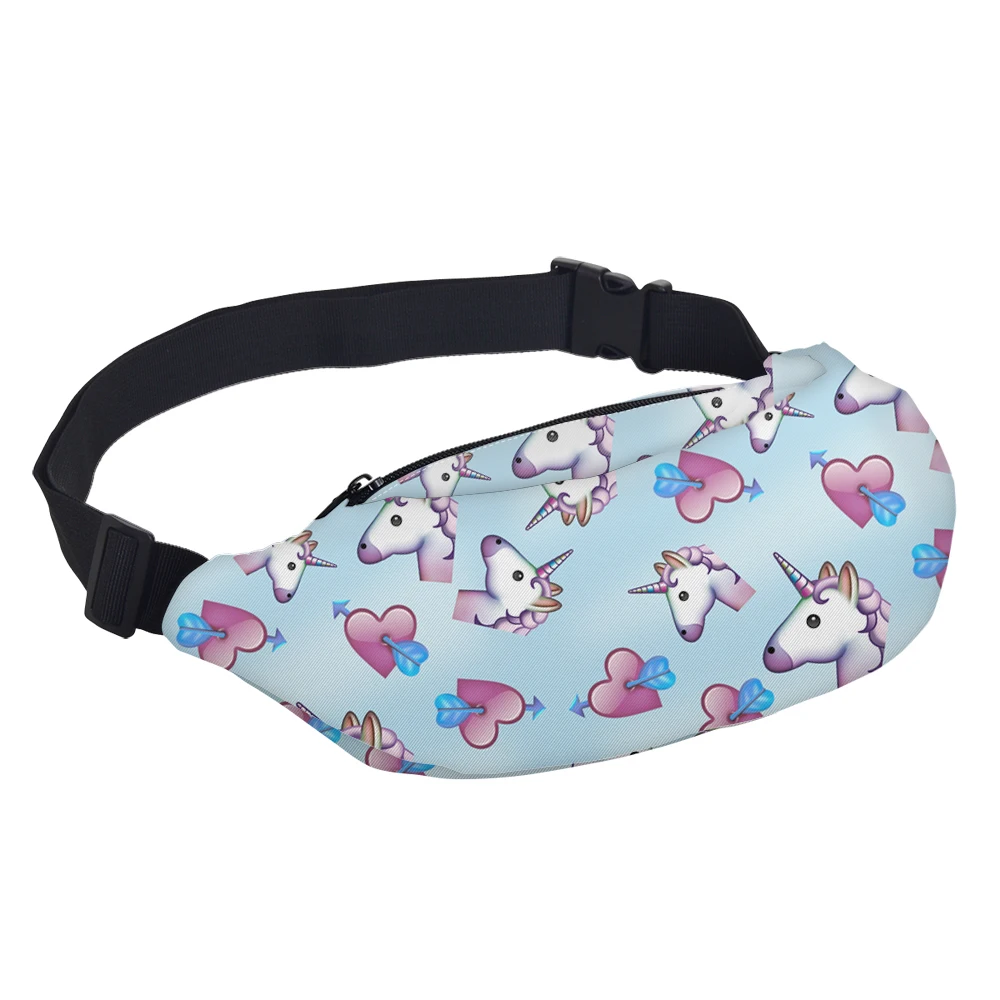 Deanfun 3D Printed Waist bags Lovely Heart Unicorns Cute Fanny Pack for Women Gift YB16 | Багаж и сумки