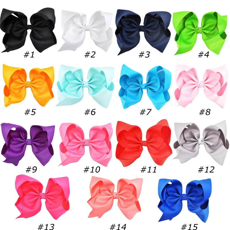 15 шт. 8 дюймовые большие банты для волос|girls hair accessories|hair accessorieslarge bows |