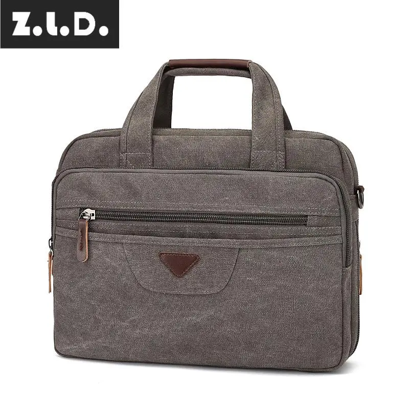 Модный деловой портфель Z.L.D Холщовая Сумка для ноутбука и компьютера